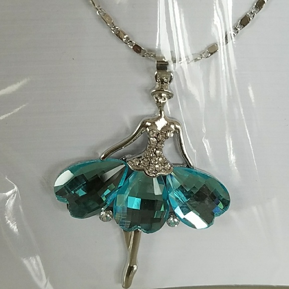 CRYSTAL BALLERINA NECKLACE - Picture 2 of 2